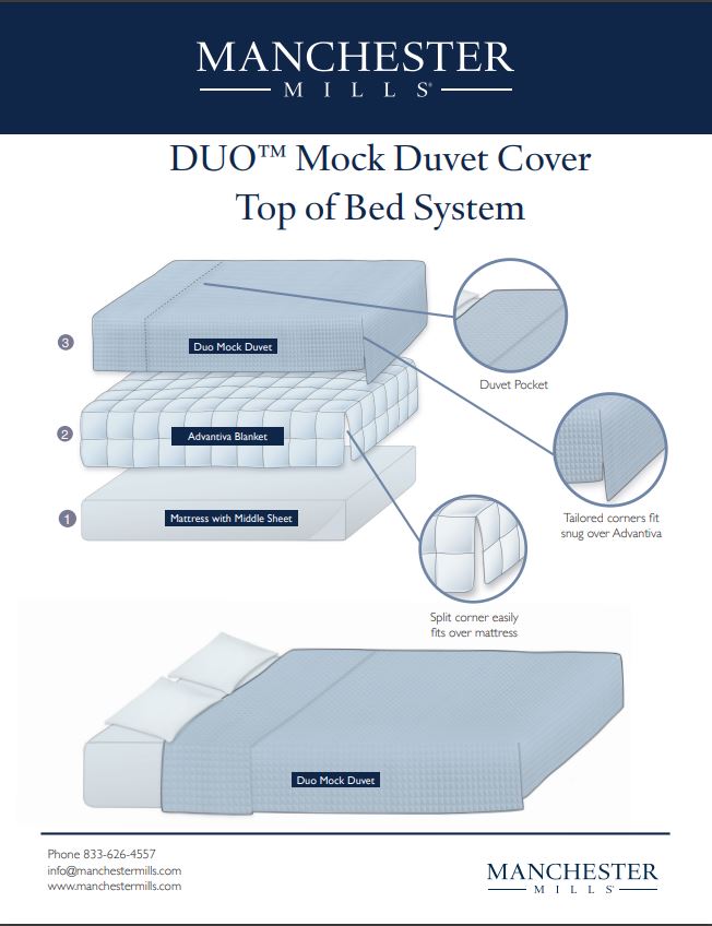 Manchester Mills Duo Sales Sheet